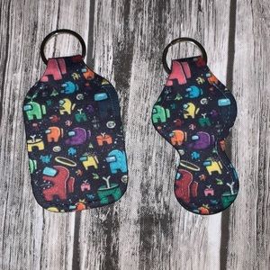 Among us sanitizer and lip balm holder